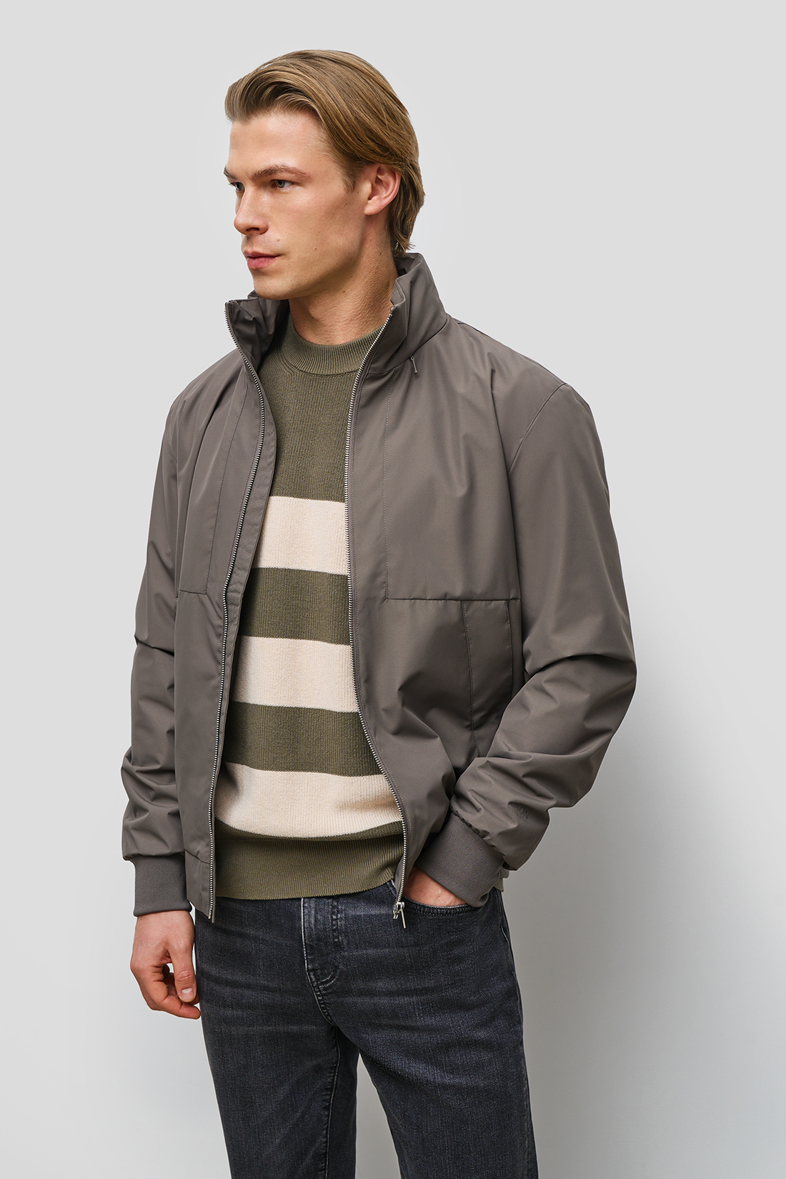 Ветровка мужская Baon B6023009 серая 3XL, Серый, B6023009 
Ветровка мужская Baon B6023009 серая 3XL, Серый, B6023009