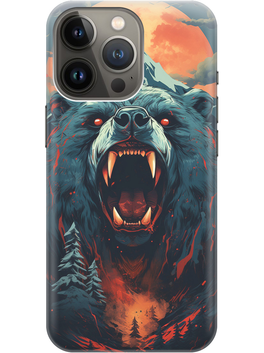 Чехол на Apple iPhone 14 Pro Max силиконовый с принтом "Гризли при красной луне", Красный;синий;черный, 20000371
Чехол на Apple iPhone 14 Pro Max силиконовый с принтом "Гризли при красной луне", Красный;синий;черный, 20000371
