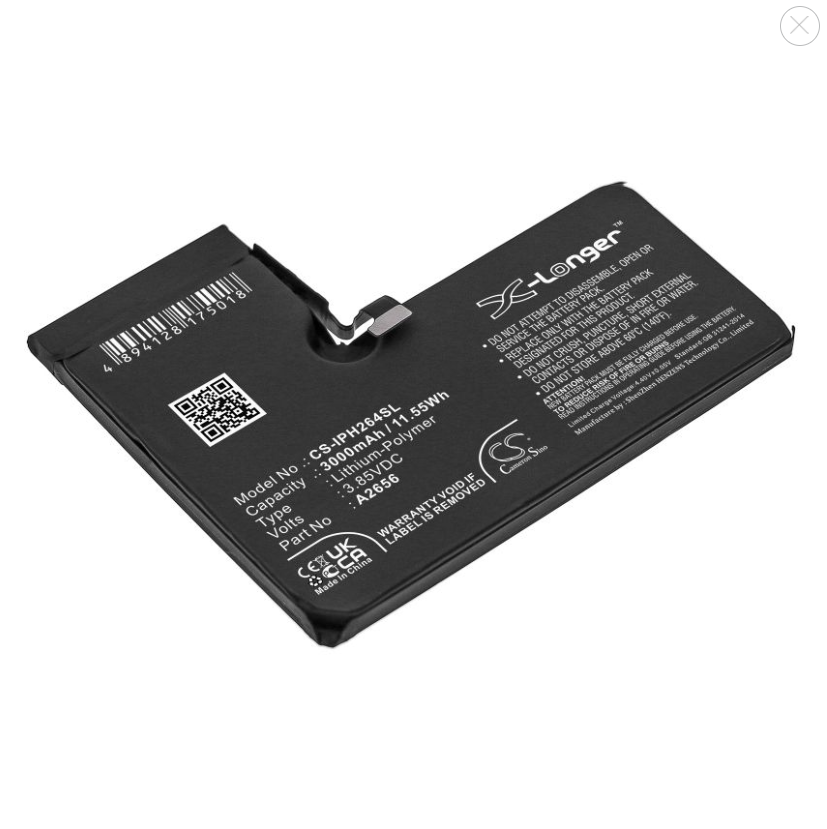 Аккумуляторная батарея CameronSino CS-IPH264SL для телефона Apple iPhone 13 Pro 5G, A2640
Аккумуляторная батарея CameronSino CS-IPH264SL для телефона Apple iPhone 13 Pro 5G, A2640