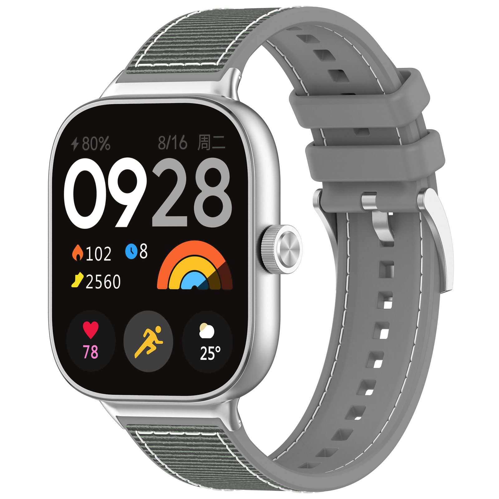 Cиликоново-нейлоновый ремешок для Xiaomi Mi Band 8 Pro/Redmi Watch 4, серый, Xiaomi Mi Band 8 Pro / Redmi Watch 4
Cиликоново-нейлоновый ремешок для Xiaomi Mi Band 8 Pro/Redmi Watch 4, серый, Xiaomi Mi Band 8 Pro / Redmi Watch 4
