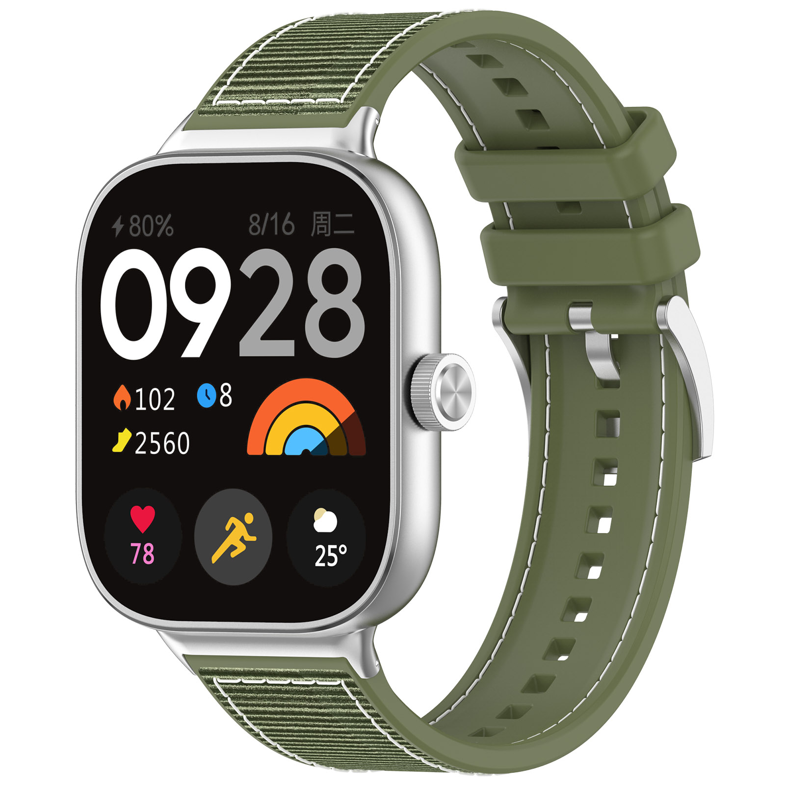 Cиликоново-нейлоновый ремешок для Xiaomi Mi Band 8 Pro / Redmi Watch 4, зеленый, Xiaomi Mi Band 8 Pro / Redmi Watch 4
Cиликоново-нейлоновый ремешок для Xiaomi Mi Band 8 Pro / Redmi Watch 4, зеленый, Xiaomi Mi Band 8 Pro / Redmi Watch 4
