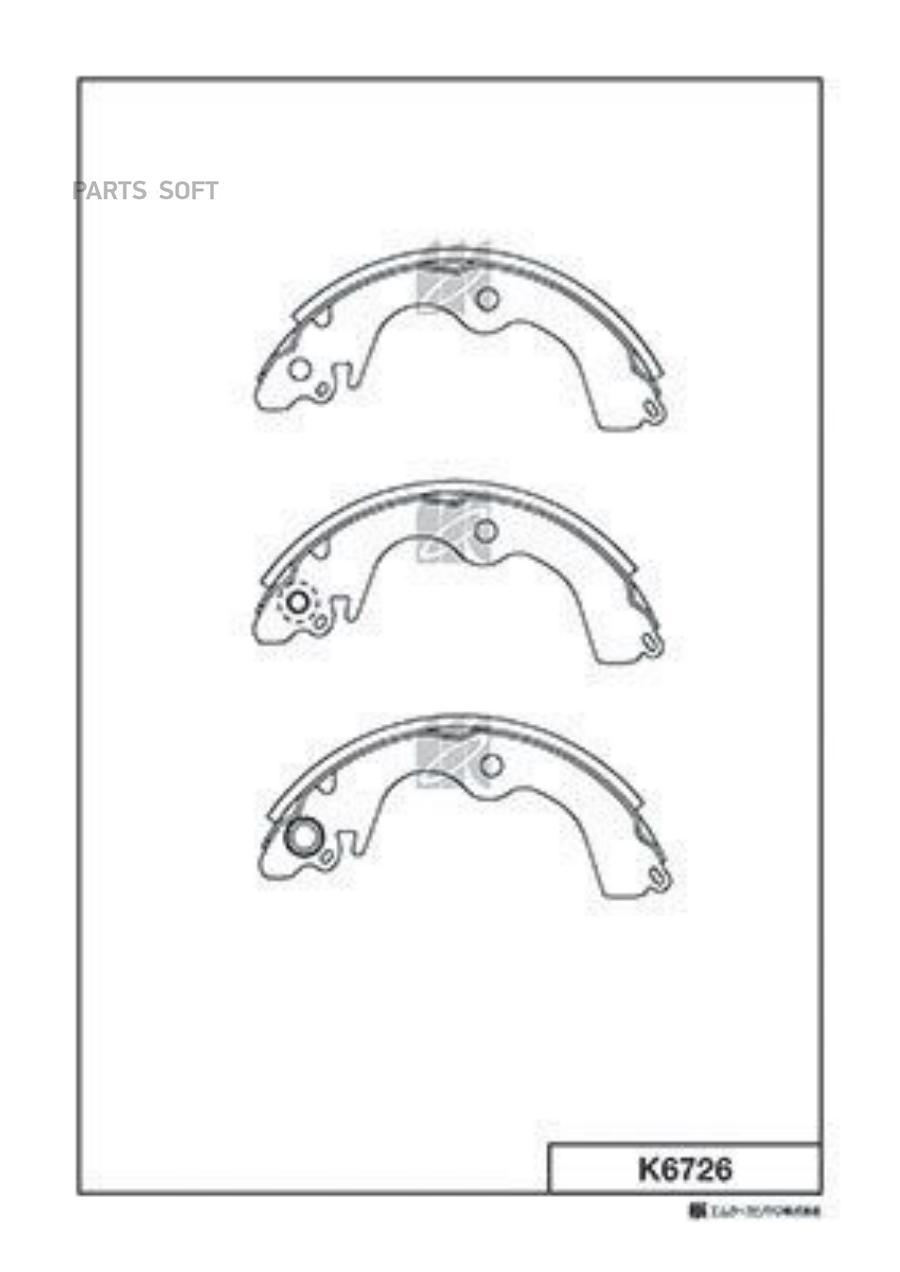 Колодки барабанные \ Mitsubishi Lancer/Mirage/Minica/Minicab 1.3-2.0 KASHIYAMA K6726 K6726
Колодки барабанные \ Mitsubishi Lancer/Mirage/Minica/Minicab 1.3-2.0 KASHIYAMA K6726 K6726