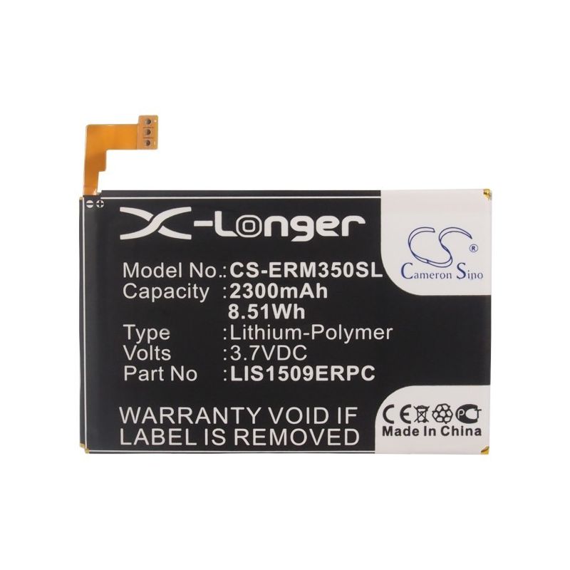 Аккумуляторная батарея CameronSino CS-ERM350SL для телефона Sony Xperia SP (LIS1509ERPC) 2
Аккумуляторная батарея CameronSino CS-ERM350SL для телефона Sony Xperia SP (LIS1509ERPC) 2
