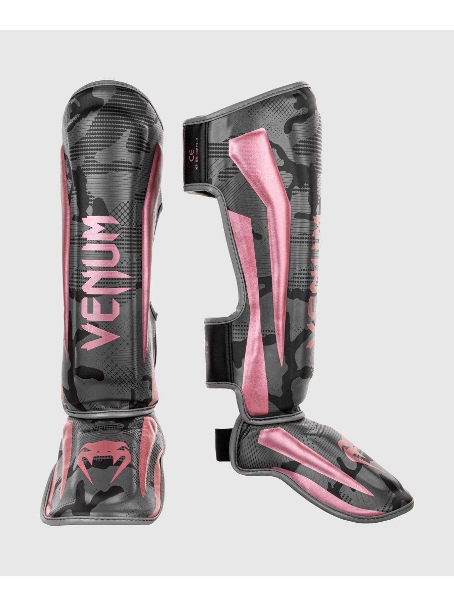 фото Щитки venum elite black/pink gold (l)