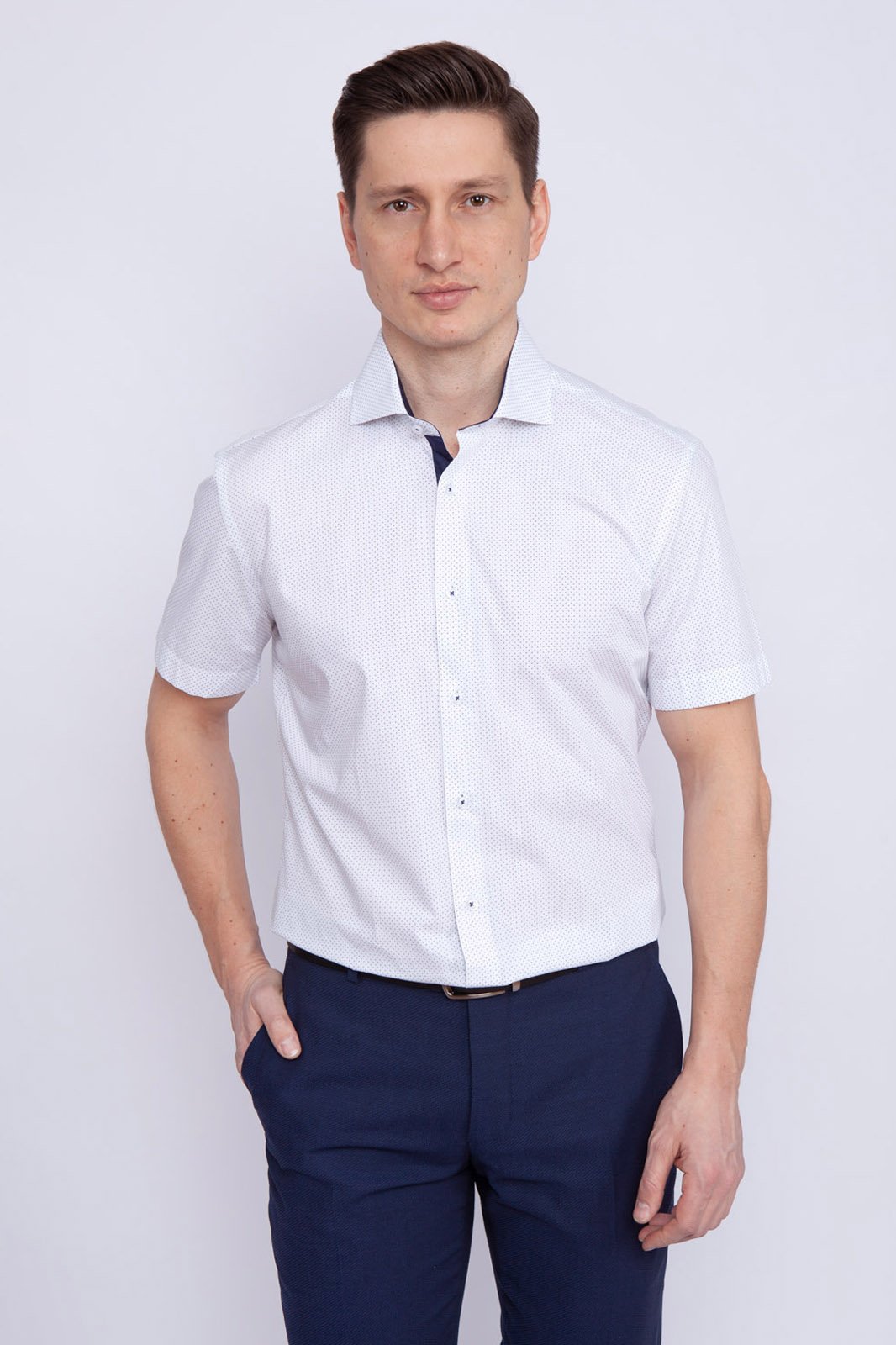 фото Рубашка мужская kanzler 19s-sbl29s2ss/01-4 белая 45