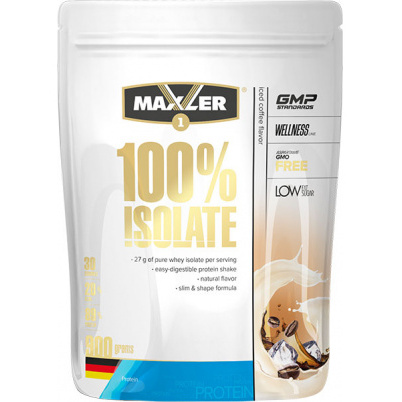 фото Протеин maxler 100% isolate, 900 г, ice coffee