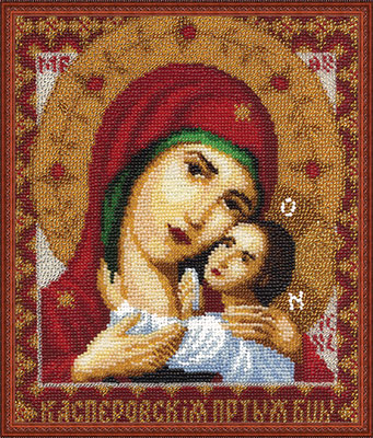 Вышивка бисером Икона Пресвятой Богородицы "Касперовская" ЦМ-0946, 24x19,5 см от Panna
Вышивка бисером Икона Пресвятой Богородицы "Касперовская" ЦМ-0946, 24x19,5 см от Panna