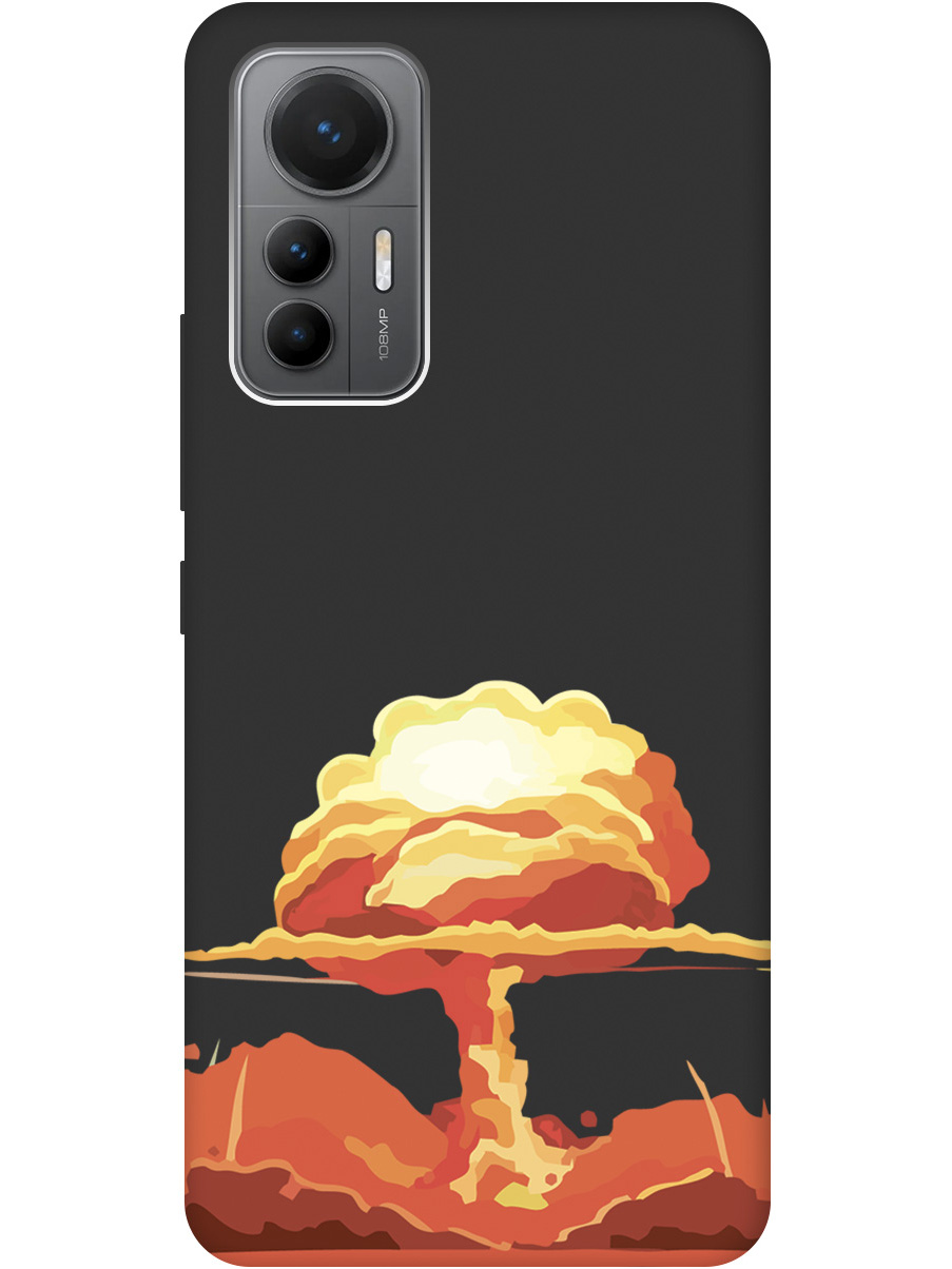 Чехол на Xiaomi 12 Lite силиконовый матовый Soft Touch с принтом "Boom", Черный;красный, 20000844 
Чехол на Xiaomi 12 Lite силиконовый матовый Soft Touch с принтом "Boom", Черный;красный, 20000844