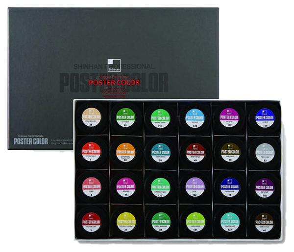 Набор постерных красок ShinHanart Poster Color Pro (B) SH-1325262-0024 40 мл 24 цвета
Набор постерных красок ShinHanart Poster Color Pro (B) SH-1325262-0024 40 мл 24 цвета