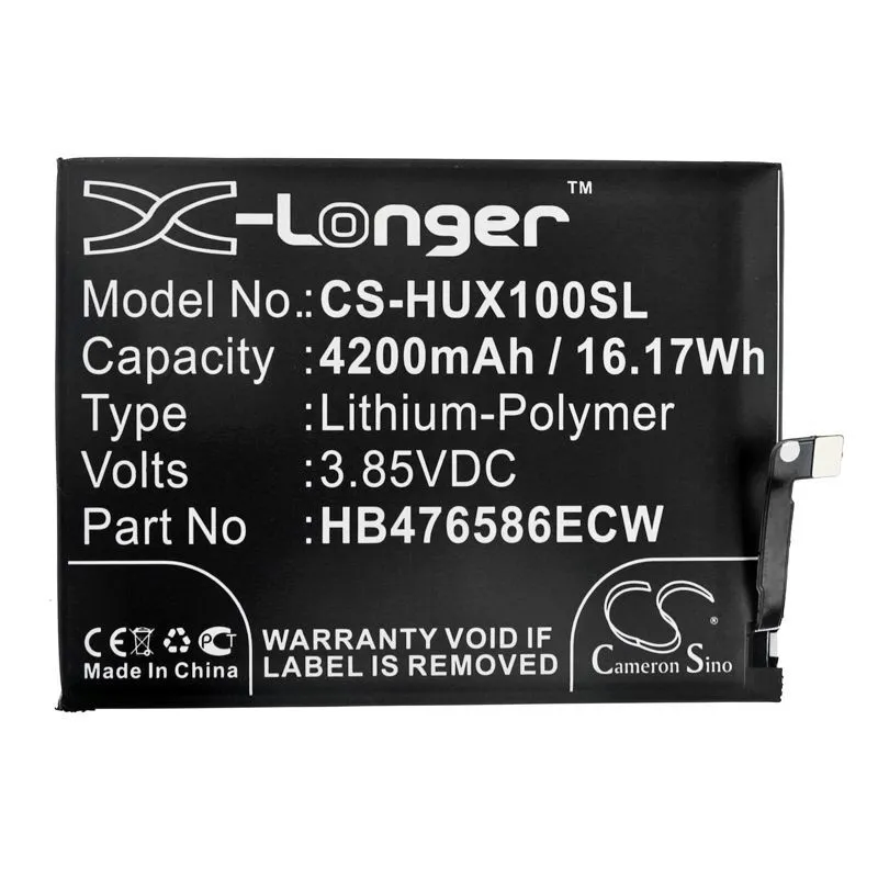 Аккумуляторная батарея CameronSino CS-HUX100SL для HUAWEI Honor X10 (HB476586ECW) 4200mah
Аккумуляторная батарея CameronSino CS-HUX100SL для HUAWEI Honor X10 (HB476586ECW) 4200mah