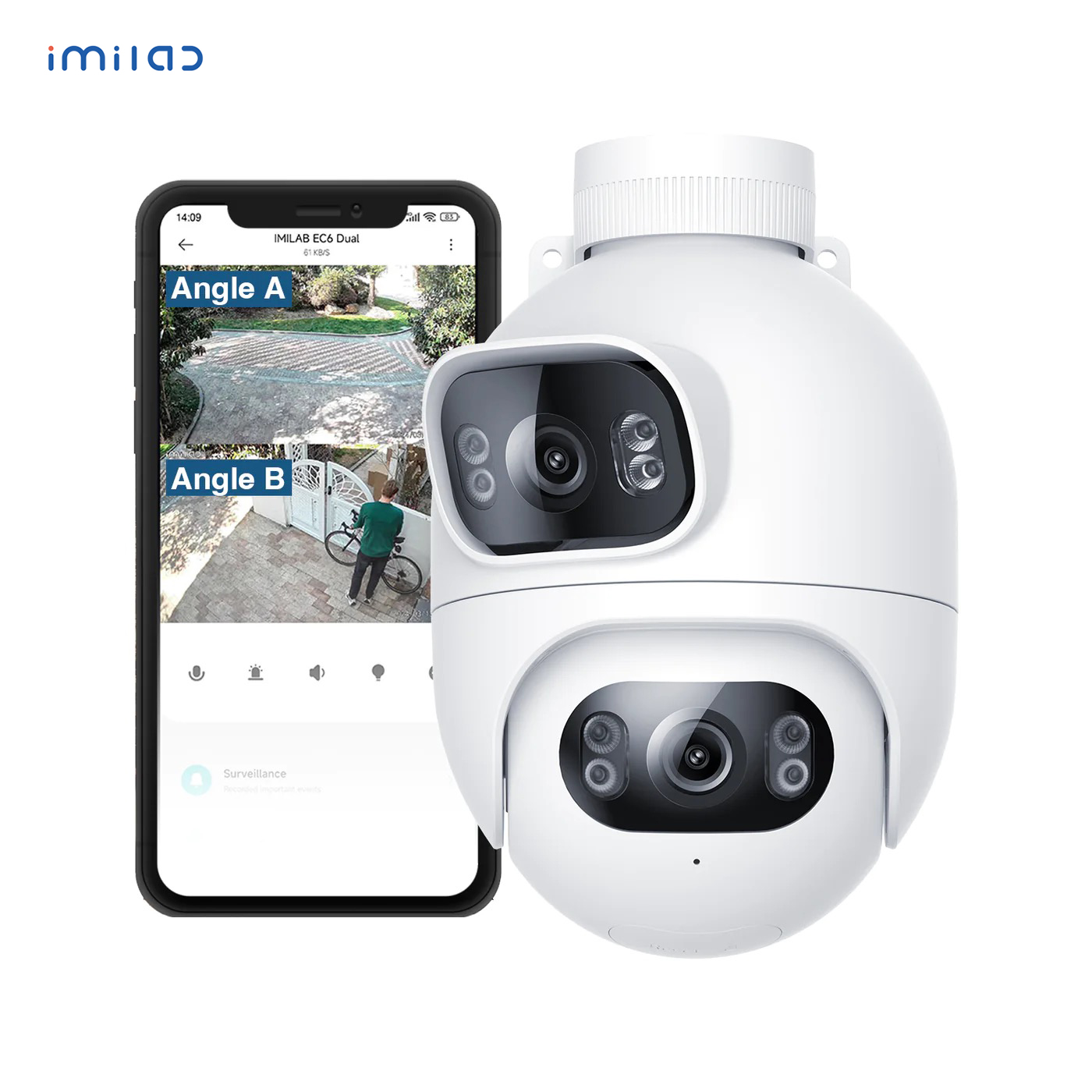 IP камера IMILAB Outdoor Security Camera EC6 Dual (CMSXJ68A) EU, Белый, EC6
IP камера IMILAB Outdoor Security Camera EC6 Dual (CMSXJ68A) EU, Белый, EC6