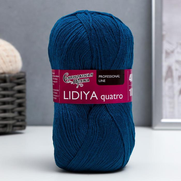 Пряжа Lidiya quatro (Лидия кватро) 50% шерсть, 50% акрил 400м/100гр (27 мор.вол), Синий
Пряжа Lidiya quatro (Лидия кватро) 50% шерсть, 50% акрил 400м/100гр (27 мор.вол), Синий