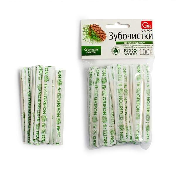 Зубочистки деревянные GRIFON, 100 шт. в инд. бум. упак., арт. 800716 - (5 упаковок)
Зубочистки деревянные GRIFON, 100 шт. в инд. бум. упак., арт. 800716 - (5 упаковок)