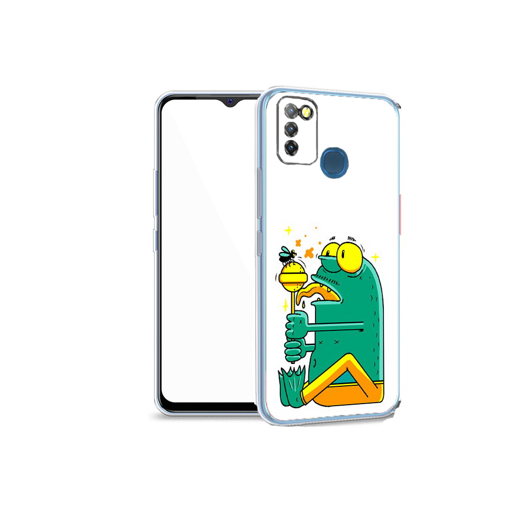 Чехол MyPads Tocco для Infinix Hot 10 Lite Зеленая лягушка с чупа чупсом, Прозрачный, Tocco
Чехол MyPads Tocco для Infinix Hot 10 Lite Зеленая лягушка с чупа чупсом, Прозрачный, Tocco