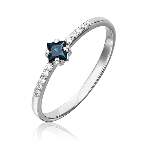 Кольцо из золота с бриллиантом/сапфиром р. 16,5 PLATINA jewelry 01-1485-00-105-1120-30, 01-1485-00-105-1120-30
Кольцо из золота с бриллиантом/сапфиром р. 16,5 PLATINA jewelry 01-1485-00-105-1120-30, 01-1485-00-105-1120-30