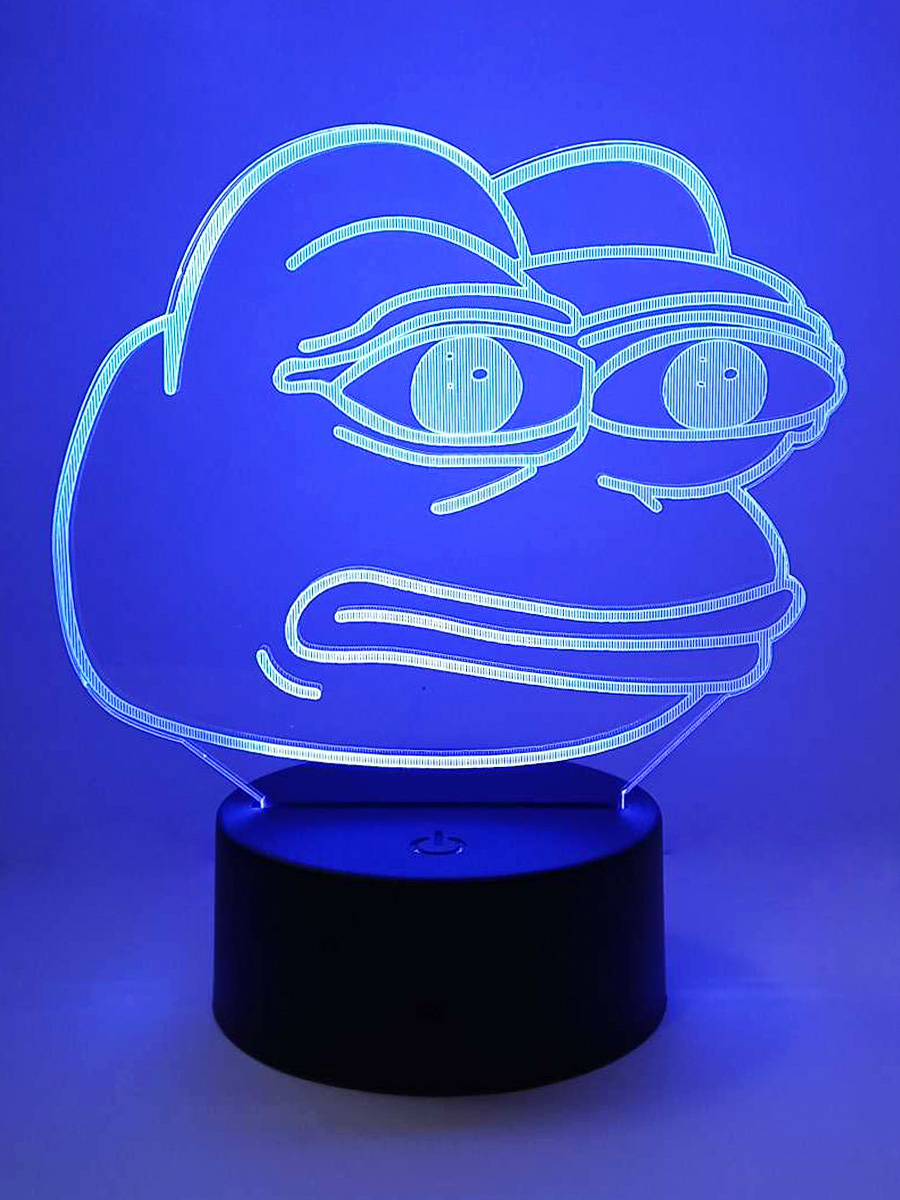 Настольный 3D ночник StarFriend лягушонок Пепе Pepe the Frog usb, 7 цветов, 16 см, лягушонок Пепе Pepe the Frog
Настольный 3D ночник StarFriend лягушонок Пепе Pepe the Frog usb, 7 цветов, 16 см, лягушонок Пепе Pepe the Frog