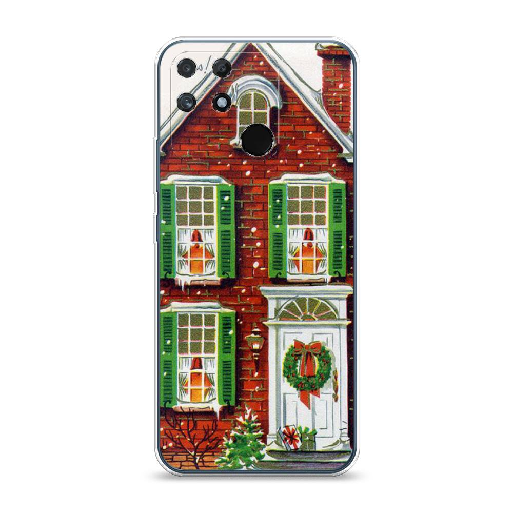 Чехол на Realme Narzo 50A "Рождественский дом", Зеленый;красный;белый, 258450-5 
Чехол на Realme Narzo 50A "Рождественский дом", Зеленый;красный;белый, 258450-5