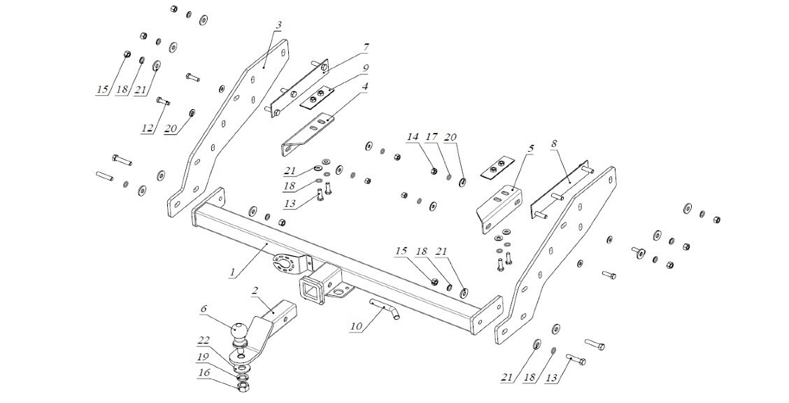 Фаркоп Бизон на Mitsubishi L 200 FA 0857-E(N) (с 2013 по 2015 г.в.(удлинённый кузов)(c нак
Фаркоп Бизон на Mitsubishi L 200 FA 0857-E(N) (с 2013 по 2015 г.в.(удлинённый кузов)(c нак