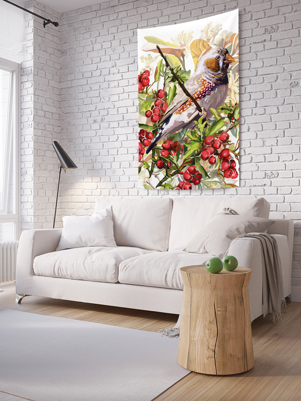 Вертикальное фотопанно на стену JoyArty Птичка на рябиновой ветке 150x200 см, Птичка на рябиновой ветке
Вертикальное фотопанно на стену JoyArty Птичка на рябиновой ветке 150x200 см, Птичка на рябиновой ветке