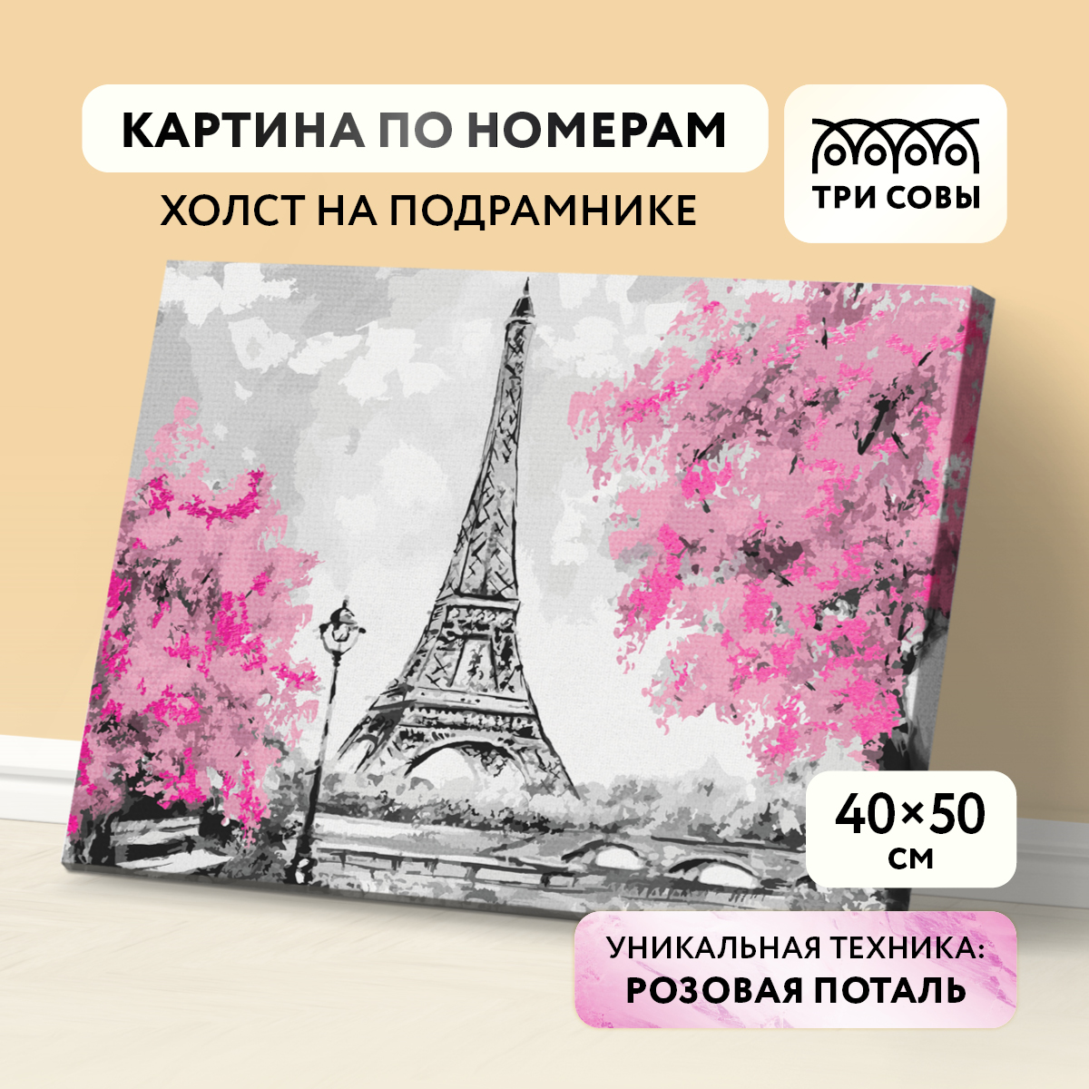 Картина по номерам на холсте ТРИ СОВЫ Париж 40*50 с поталью акриловыми красками и кистями
Картина по номерам на холсте ТРИ СОВЫ Париж 40*50 с поталью акриловыми красками и кистями