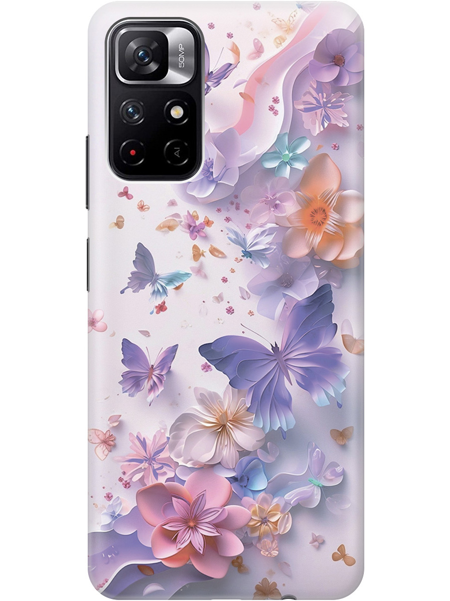 Силиконовый чехол на Xiaomi Poco M4 Pro 5G с принтом "Фиолетовые бабочки и бумажные цветы", Прозрачный;розовый;фиолетовый, 734580722
Силиконовый чехол на Xiaomi Poco M4 Pro 5G с принтом "Фиолетовые бабочки и бумажные цветы", Прозрачный;розовый;фиолетовый, 734580722
