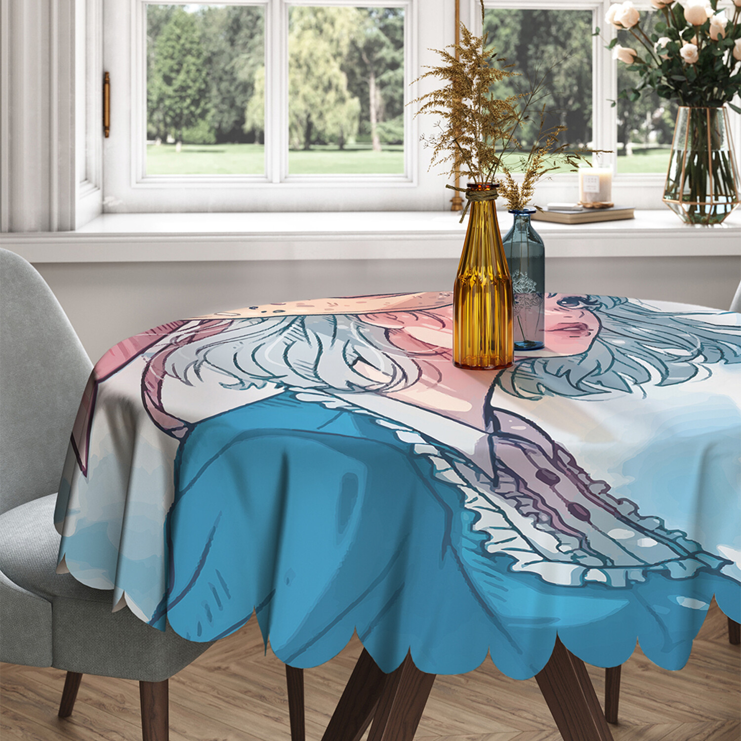 Скатерть круглая тканевая на стол JoyArty с рисунком Мечтательная девушка 150 на 150 см, Голубой, Мечтательная девушка
Скатерть круглая тканевая на стол JoyArty с рисунком Мечтательная девушка 150 на 150 см, Голубой, Мечтательная девушка