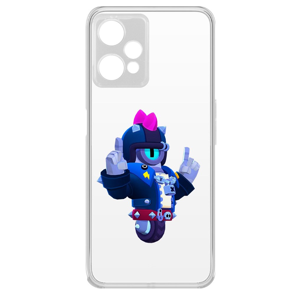 Чехол-накладка Brawl Stars-Дикий Сту для Realme 9 Pro, Прозрачный 
Чехол-накладка Brawl Stars-Дикий Сту для Realme 9 Pro, Прозрачный