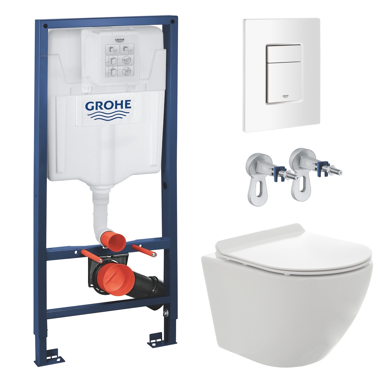 Комплект инсталляции GROHE с унитазом AQUAme и сиденьем с микролифтом (NW0177/S)
Комплект инсталляции GROHE с унитазом AQUAme и сиденьем с микролифтом (NW0177/S)