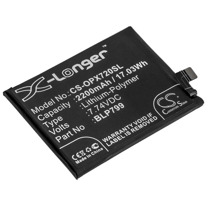 Аккумуляторная батарея CameronSino CS-OPX720SL для OPPO Realme X7 Pro 5G (BLP799) 2200mAh
Аккумуляторная батарея CameronSino CS-OPX720SL для OPPO Realme X7 Pro 5G (BLP799) 2200mAh