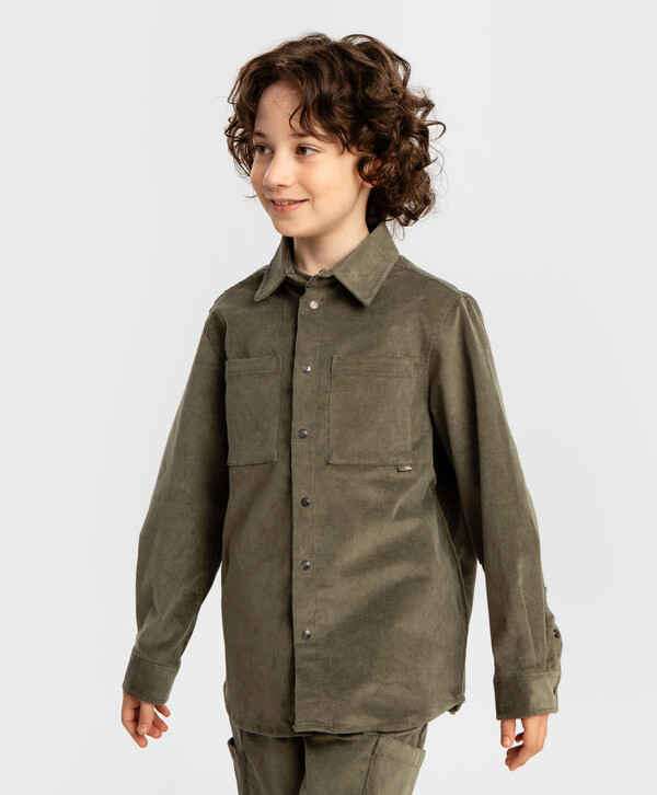 Рубашка в рубчик с карманами и длинным рукавом хаки детская Button Blue, 116, 224BBBMC2303, 224BBBMC2303
Рубашка в рубчик с карманами и длинным рукавом хаки детская Button Blue, 116, 224BBBMC2303, 224BBBMC2303