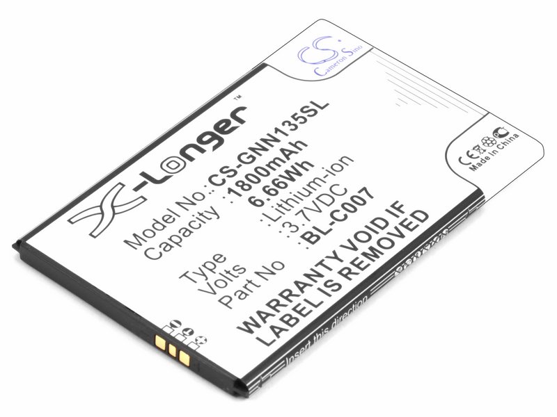 Аккумуляторная батарея CameronSino CS-GNN135SL для телефона Gionee GN137, GN138 (BL-C007)
Аккумуляторная батарея CameronSino CS-GNN135SL для телефона Gionee GN137, GN138 (BL-C007)