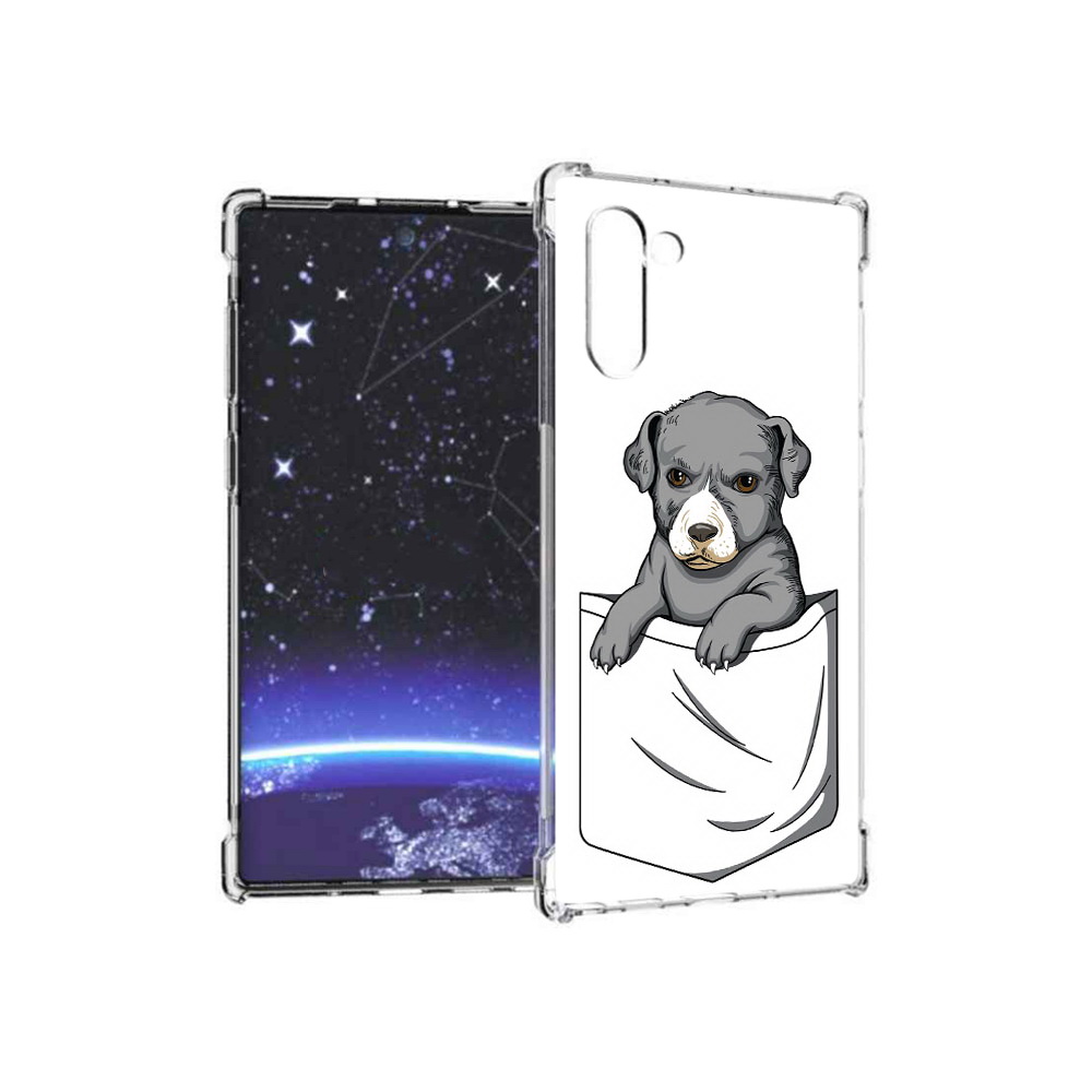 Чехол MyPads Tocco для Samsung Galaxy Note 10 собачка в кармане (PT135782.511.611), Прозрачный, Tocco 
Чехол MyPads Tocco для Samsung Galaxy Note 10 собачка в кармане (PT135782.511.611), Прозрачный, Tocco