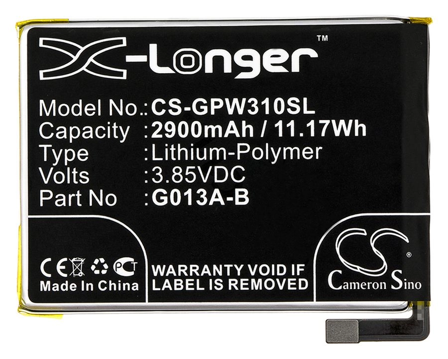Аккумулятор CameronSino CS-GPW310SL для Google Pixel 3 G013A G013B (823-00073-01, G013A-B)
Аккумулятор CameronSino CS-GPW310SL для Google Pixel 3 G013A G013B (823-00073-01, G013A-B)