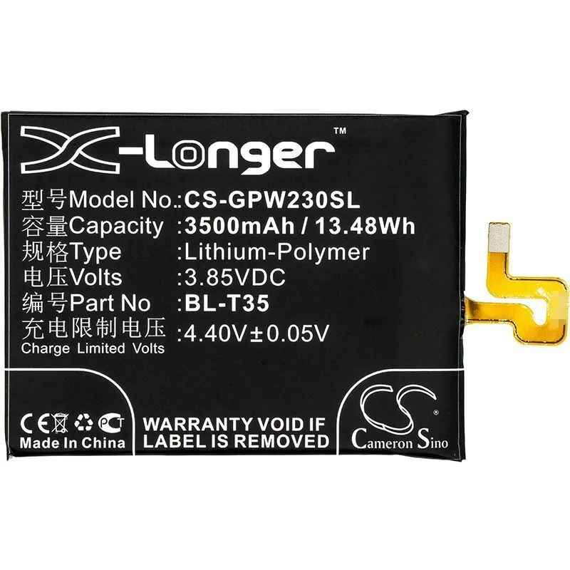 Аккумуляторная батарея CameronSino CS-GPW230SL для Google Pixel 2 XL 2018 (BL-T35) 3500mAh
Аккумуляторная батарея CameronSino CS-GPW230SL для Google Pixel 2 XL 2018 (BL-T35) 3500mAh