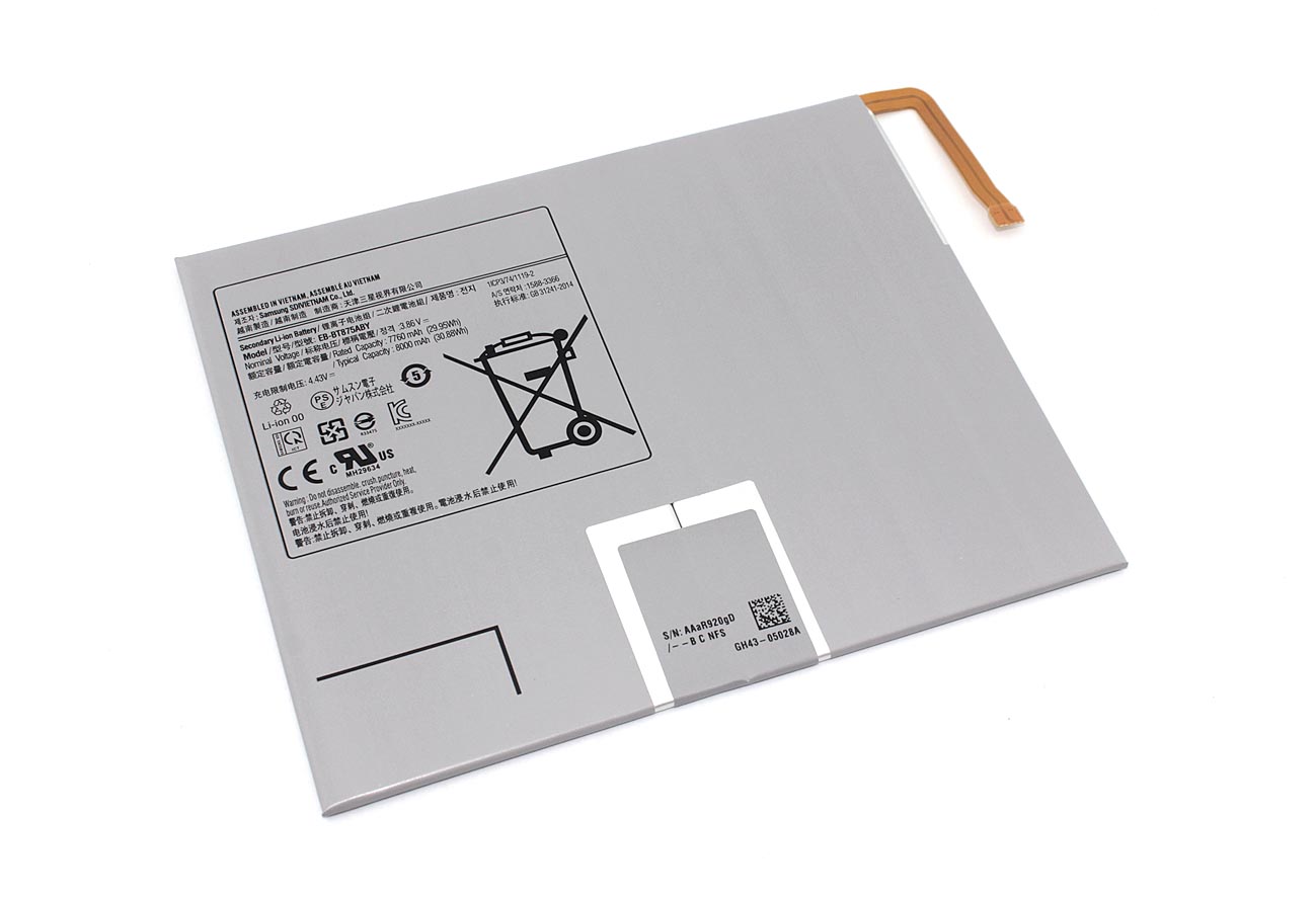 Аккумуляторная батарея EB-BT875ABY для Samsung Galaxy Tab S7 SM-T875 3.86V, Черный, EB-BT875ABY
Аккумуляторная батарея EB-BT875ABY для Samsung Galaxy Tab S7 SM-T875 3.86V, Черный, EB-BT875ABY