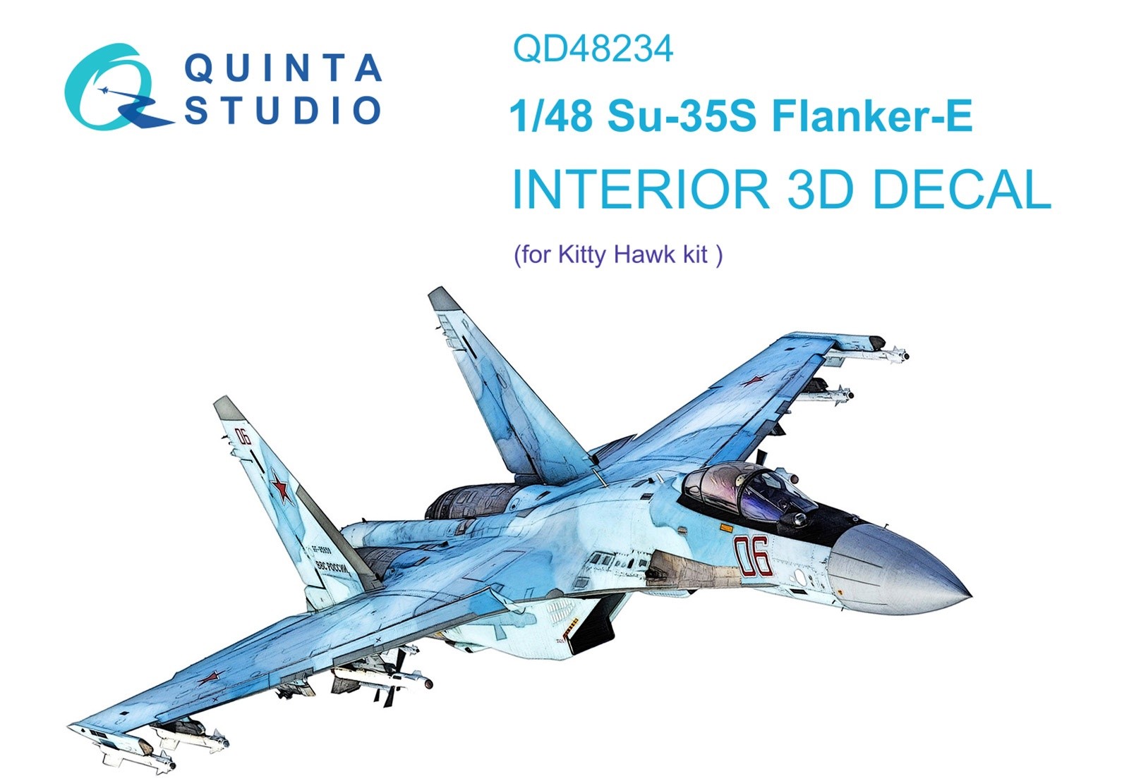 QD48234 3D Декаль интерьера кабины Su-35S KittyHawk, Цветной
QD48234 3D Декаль интерьера кабины Su-35S KittyHawk, Цветной
