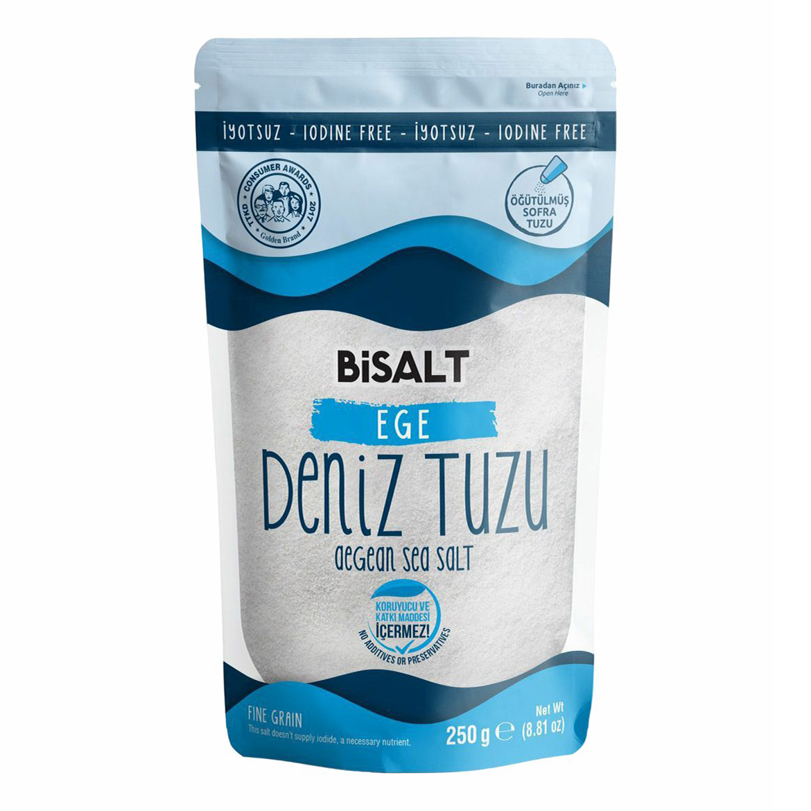 Соль морская BiSalt Эгейская белая мелкий помол 250 г
Соль морская BiSalt Эгейская белая мелкий помол 250 г