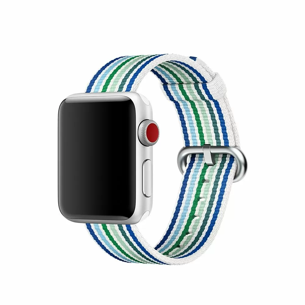 Ремешок нейлоновый Apple Watch Blue Stripe Woven Nylon (Синяя полоска) 38/40/41mm, 38mm Blue Stripe Woven Nylon
Ремешок нейлоновый Apple Watch Blue Stripe Woven Nylon (Синяя полоска) 38/40/41mm, 38mm Blue Stripe Woven Nylon