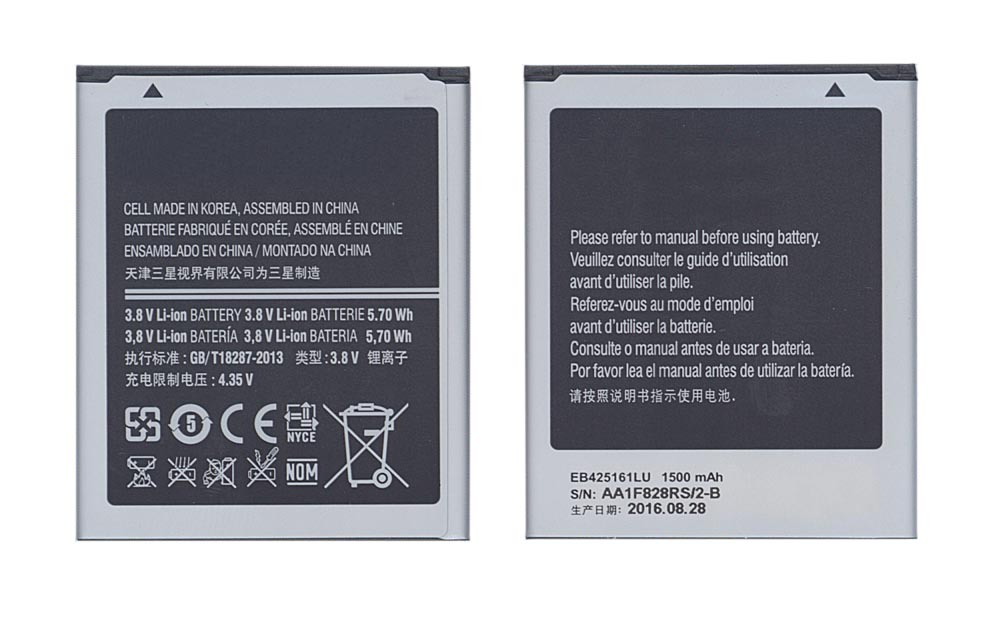 Аккумуляторная батарея EB-L1M7FLU для Samsung Galaxy S III Mini/ GT-i8190T 3.8V 5.70Wh, EB-L1M7FLU
Аккумуляторная батарея EB-L1M7FLU для Samsung Galaxy S III Mini/ GT-i8190T 3.8V 5.70Wh, EB-L1M7FLU