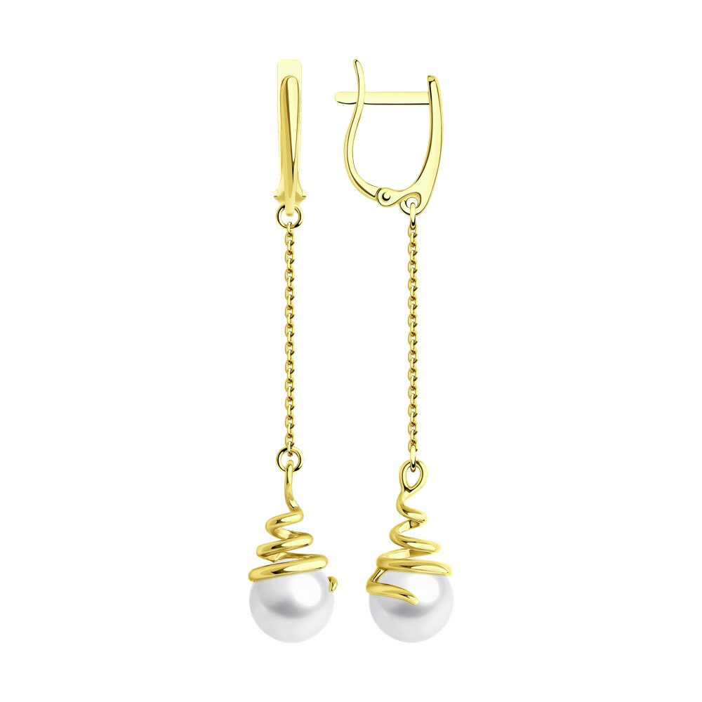 Серьги подвески из желтого золота Diamant 53-321-01940-1, жемчуг культивированный, 53-321-01940-1
Серьги подвески из желтого золота Diamant 53-321-01940-1, жемчуг культивированный, 53-321-01940-1