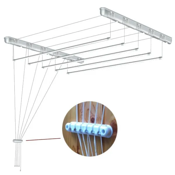 фото Сушилка потолочная лиана плюс 130см белая garda