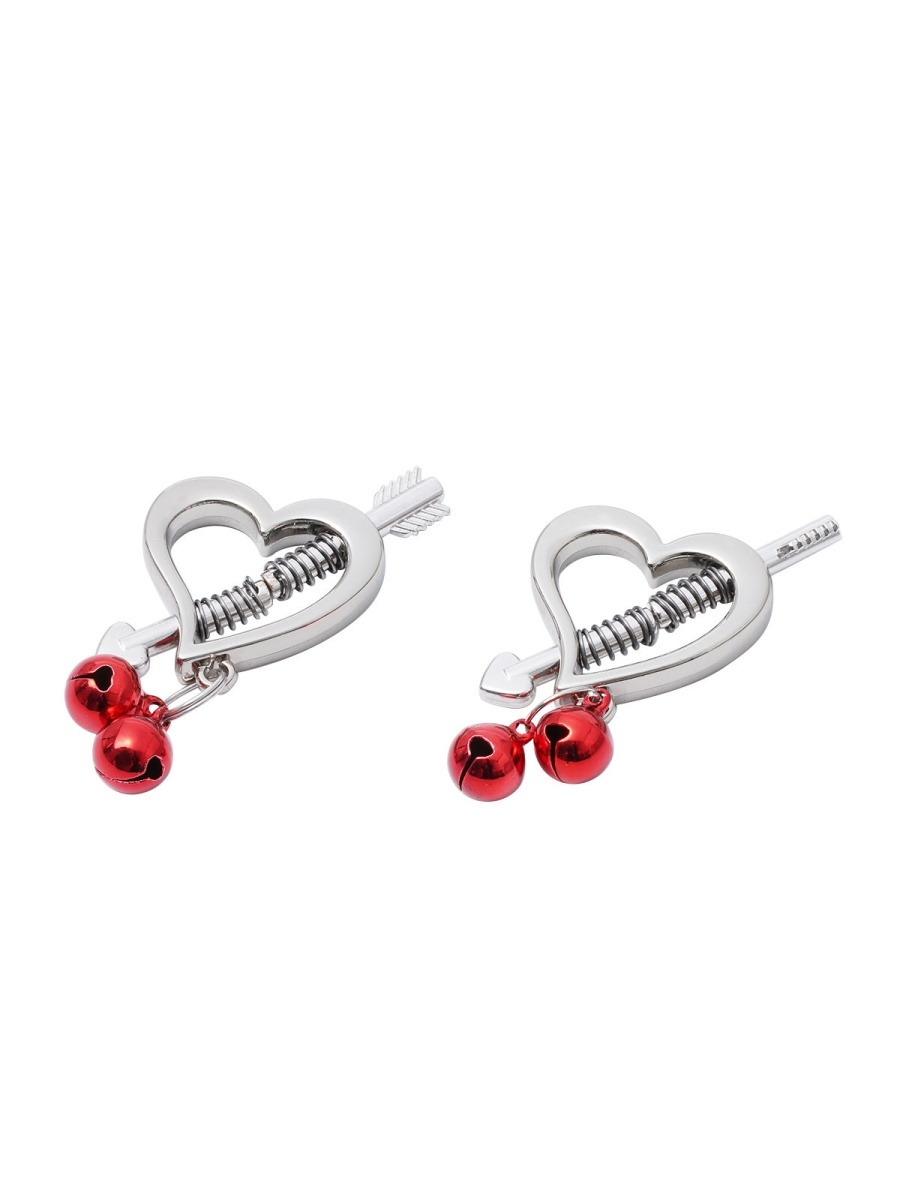 фото Зажимы для сосков kissexpo в форме сердце красные