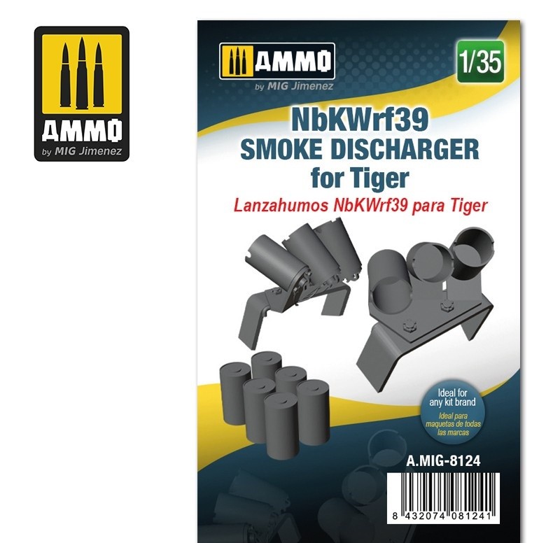 AMIG8124 Ammo Mig Дымовые гранатометы для Тигра 1/35 NbKWrf39 Smoke Discharged for Tiger
AMIG8124 Ammo Mig Дымовые гранатометы для Тигра 1/35 NbKWrf39 Smoke Discharged for Tiger