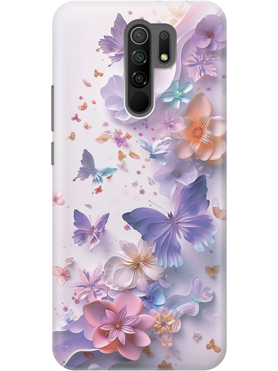 Силиконовый чехол на Xiaomi Redmi 9 с принтом "Фиолетовые бабочки и бумажные цветы", Прозрачный;розовый;фиолетовый, 723276722
Силиконовый чехол на Xiaomi Redmi 9 с принтом "Фиолетовые бабочки и бумажные цветы", Прозрачный;розовый;фиолетовый, 723276722