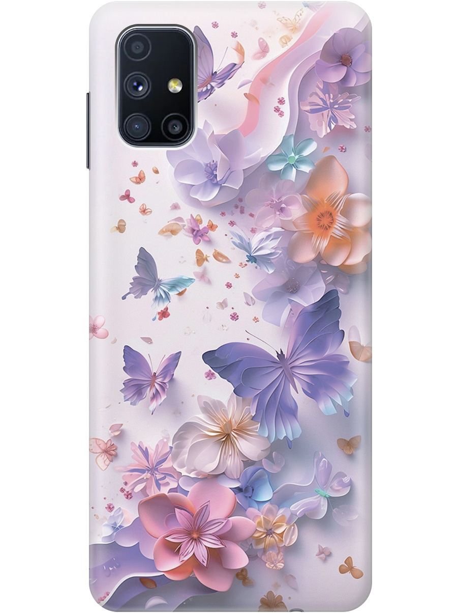 Силиконовый чехол на Samsung Galaxy M51 с принтом "Фиолетовые бабочки и бумажные цветы", Прозрачный;розовый;фиолетовый, 723412522
Силиконовый чехол на Samsung Galaxy M51 с принтом "Фиолетовые бабочки и бумажные цветы", Прозрачный;розовый;фиолетовый, 723412522