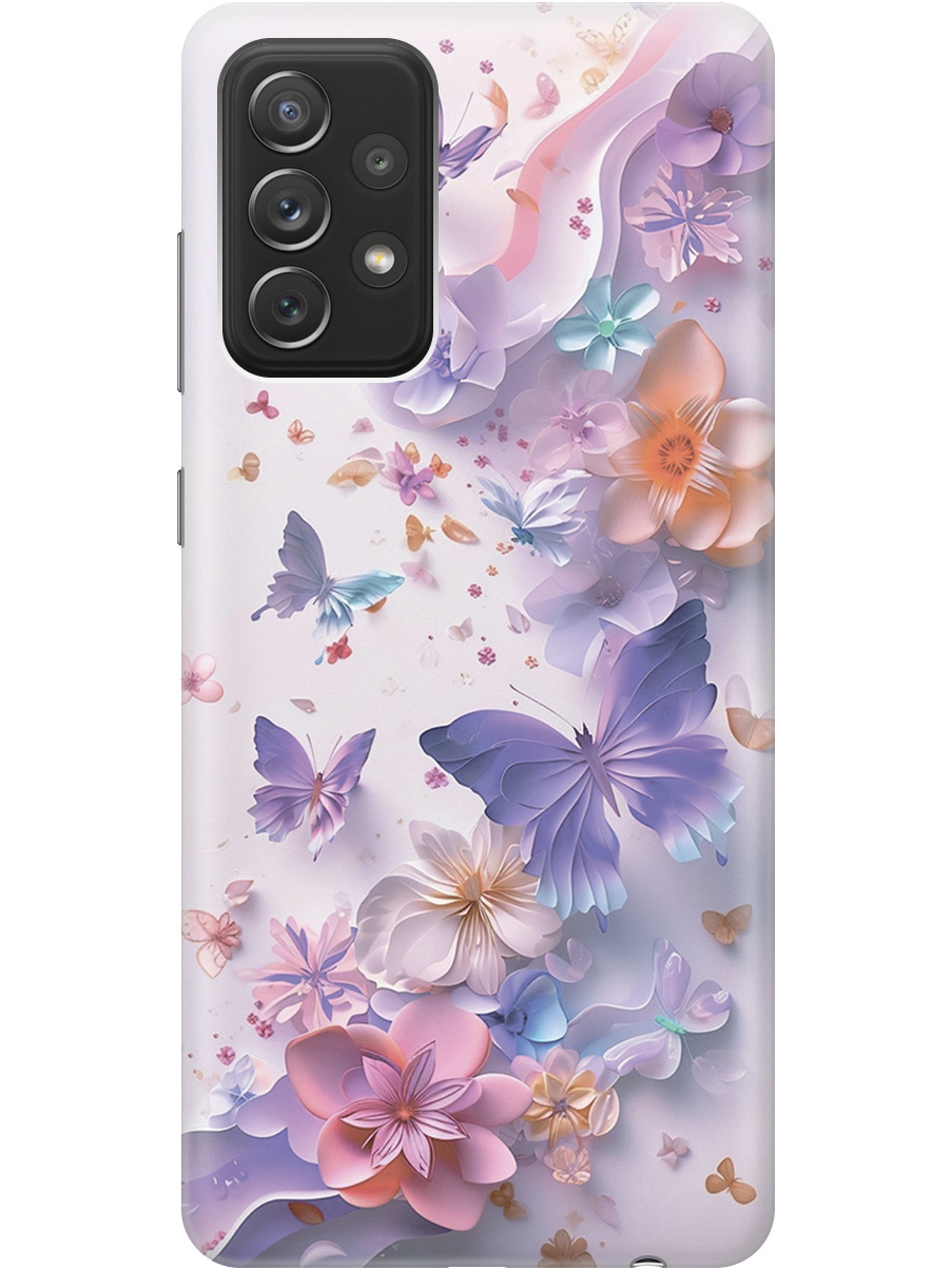 Силиконовый чехол на Samsung Galaxy A72 с принтом "Фиолетовые бабочки и бумажные цветы", Прозрачный;розовый;фиолетовый, 724990222
Силиконовый чехол на Samsung Galaxy A72 с принтом "Фиолетовые бабочки и бумажные цветы", Прозрачный;розовый;фиолетовый, 724990222