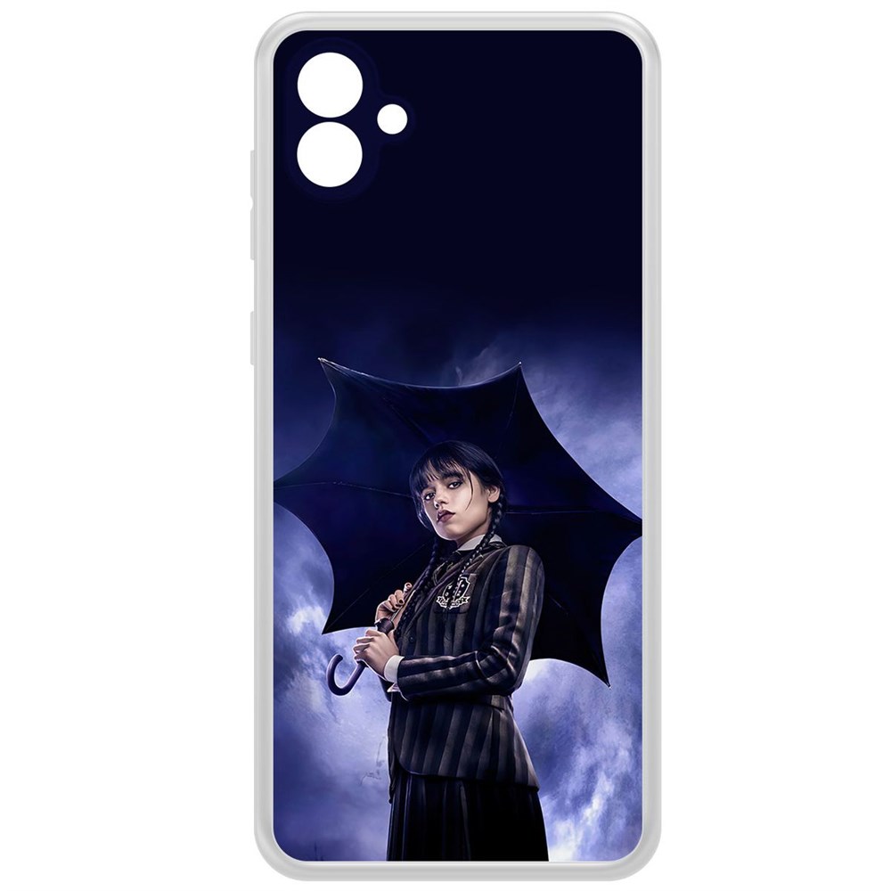 Чехол-накладка Case Уэнсдей Аддамс - Уэнсдей под зонтом для Samsung Galaxy A04e (A042), Прозрачный
Чехол-накладка Case Уэнсдей Аддамс - Уэнсдей под зонтом для Samsung Galaxy A04e (A042), Прозрачный