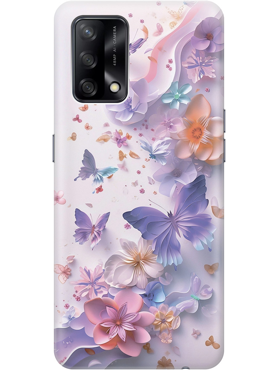 Силиконовый чехол на OPPO A74 с принтом "Фиолетовые бабочки и бумажные цветы", Прозрачный;розовый;фиолетовый, 726147222
Силиконовый чехол на OPPO A74 с принтом "Фиолетовые бабочки и бумажные цветы", Прозрачный;розовый;фиолетовый, 726147222