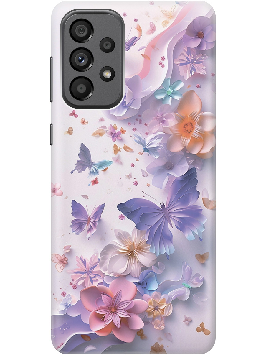 Силиконовый чехол на Samsung Galaxy A73 5G с принтом "Фиолетовые бабочки и бумажные цветы", Прозрачный;розовый;фиолетовый, 740133122
Силиконовый чехол на Samsung Galaxy A73 5G с принтом "Фиолетовые бабочки и бумажные цветы", Прозрачный;розовый;фиолетовый, 740133122