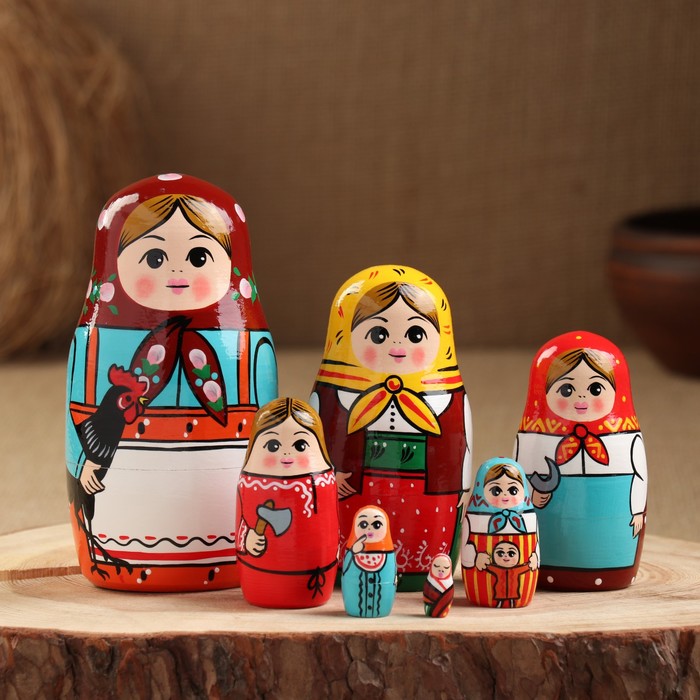 Матрёшка "Русская", 7 кукольная, 13,5х7х7 см
Матрёшка "Русская", 7 кукольная, 13,5х7х7 см